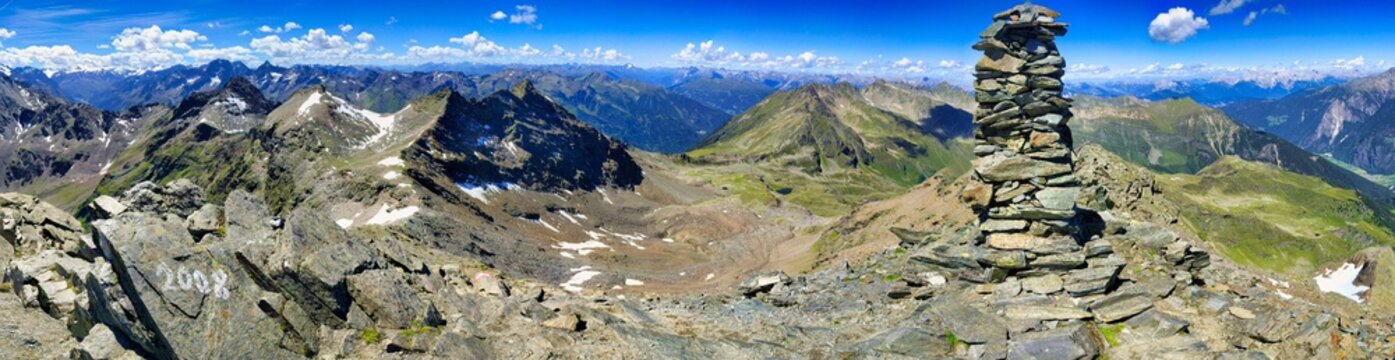 view of mountains panorama