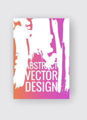 Abstract poster templates. Colorful threads composition. Vector illustration