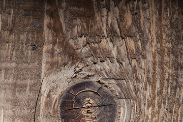 Surface of old textured wooden board for background