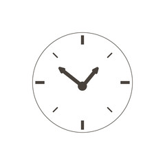 Time icon. Time and watch, timer symbol. UI. Web. Logo. Sign Flat design App Stock. Passage of time icon