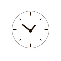 Time icon. Time and watch, timer symbol. UI. Web. Logo. Sign Flat design App Stock. Passage of time icon