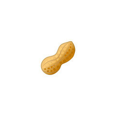 Peanuts Vector Icon. Isolated Peanuts Dried Fruit Emoji, Emoticon Illustration