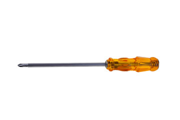 Screwdriver isolated on white background. Clipping path.