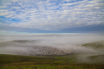 Morning Fog in Tri-Valley San Ramon