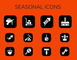 seasonal icon set