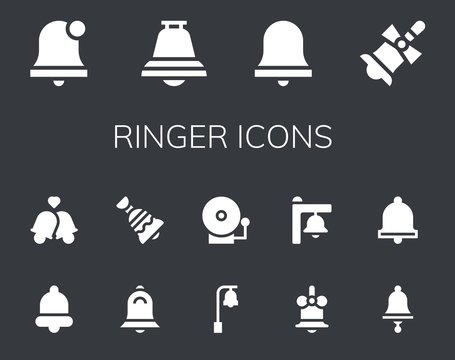 Modern Simple Set of ringer Vector filled Icons