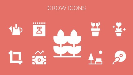grow icon set
