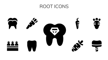 root icon set