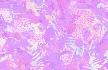 Modern multicolor futuristic pop art pattern made by markers.