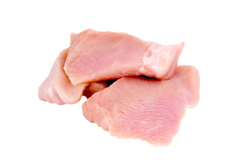 Raw turkey fillet pieces