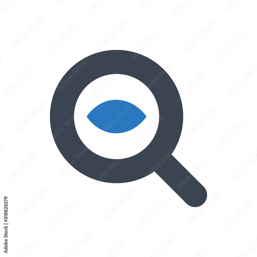 Poster magnifying glass icon