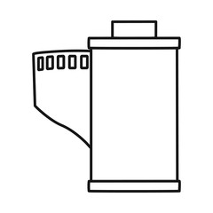Vector design of cartridge and cassette sign. Web element of cartridge and reel stock symbol for web.