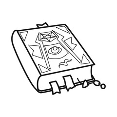 Isolated object of book and manuscript logo. Graphic of book and textbook vector icon for stock.