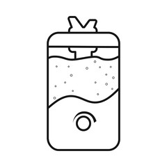 Isolated object of humidifier and machine logo. Graphic of humidifier and moisturizer vector icon for stock.