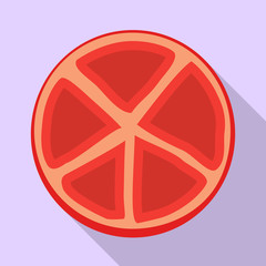 Isolated object of tomato and slice icon. Graphic of tomato and vegetable vector icon for stock.