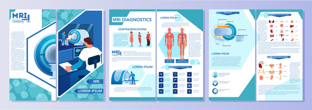 Magnetic resonance imaging advert brochure. Medical research