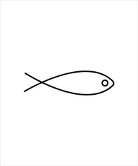 fish line icon,vector best line icon.