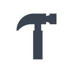 Construction hammer icon