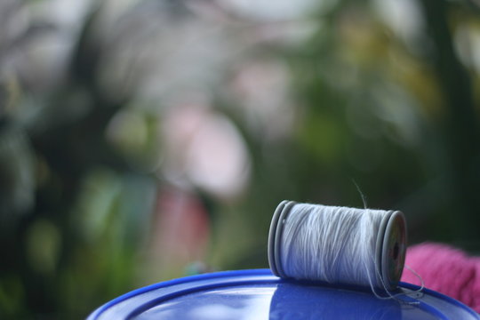 Close Up Of Thread Spool