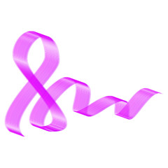 Breast Cancer Awareness  Pink Stripe Ribbon Vector Background 