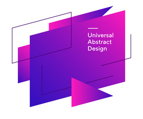 Sharp geometrical vivid shapes