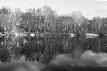 See in schwarz wei&szlig;