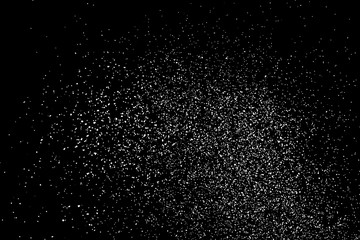 Water Splash Texture Isolated On Black Background. Vector Overlay Elements. Digitally Generated Image. Illustration, Eps 10.