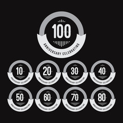 100 Years Anniversary Celebrations Vector Template Design Illustration