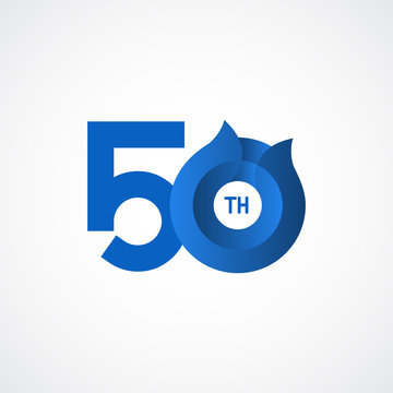 50 Th Anniversary Celebrations Vector Template Design Illustration