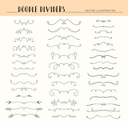 Set of decorative elements.