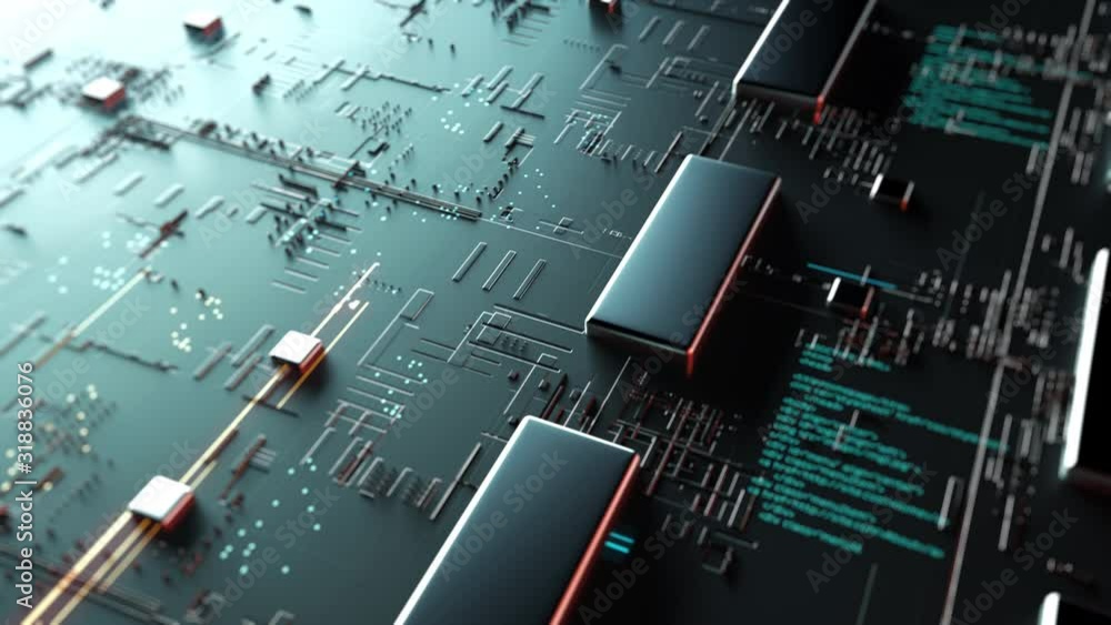 Leinwandbilder technology background/technology background of the abstract computer motherboard, can be used in the
