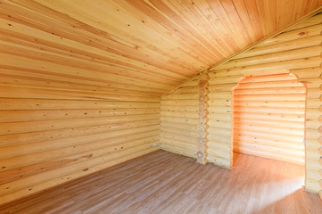 Russia, Moscow- September 10, 2019: interior room apartment modern bright cozy atmosphere. beautiful designer country house with wooden elements