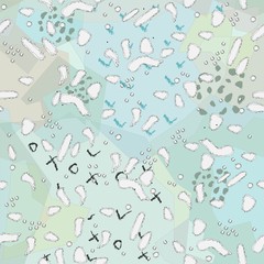 Cute Scandinavian Terracotta Pattern in modern colours. Contemporary Background. Modern abstract art for prints.  Nordic Design.