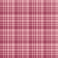 Seamless pattern in charming warm berry pink colors for plaid, fabric, textile, clothes, tablecloth and other things. Vector image.