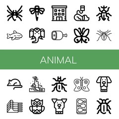 Set of animal icons