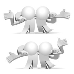 Simplified man Two Good Friends