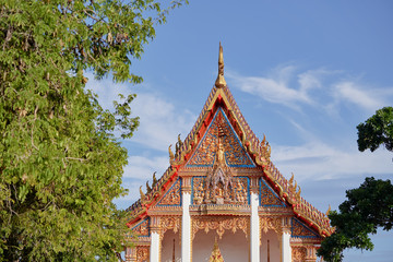 Naklejka premium Świątynia buddyjska Wat Chalong w Chalong, Phuket, Tajlandia