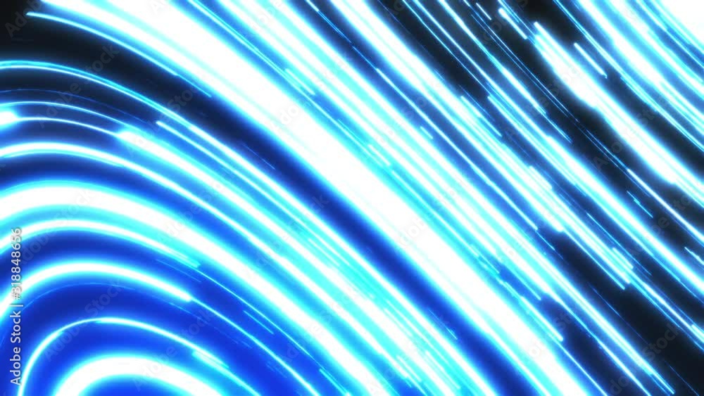 Poster glitch lines, traveling in dark with high speed, 3d rendering computer generated background