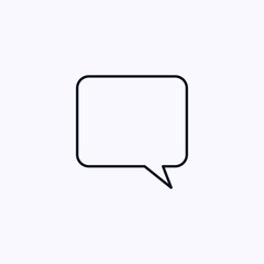 Speech bubble on white background