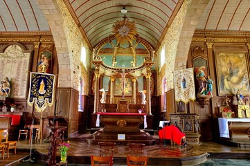 Fototapeta na wymiar Eglise Saint-Georges de Pleubian, Côtes-d'Armor, Bretagne, France