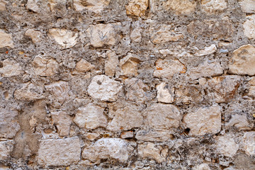 texture of a stone wall, fortress Croatia