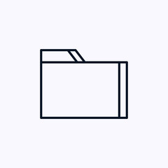 Folder icon isolated on white background