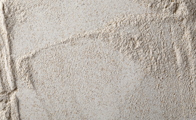 Barley integral flour background and texture