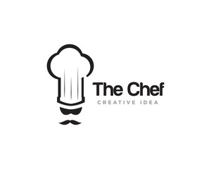 Chef Restaurant Logo Design Vector