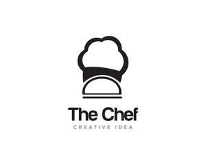 Chef Restaurant Logo Design Vector