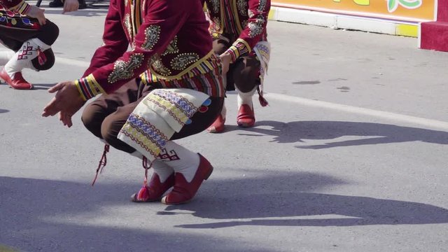 folklore dance artist's foot movements