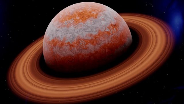 3D model of a planet in space