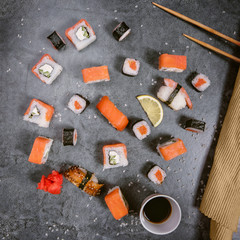 tools on wooden background