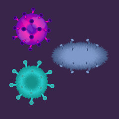 Illustration graphic of virus. Virus Infection. Vector