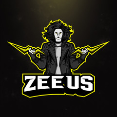 Fototapeta na wymiar Zeus sport mascot logo 